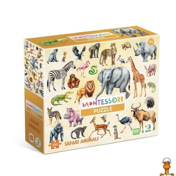 Мамалюк - Детский пазл Животные сафари 200 элементов DoDo Toys DoDo Toys RT2-300637
