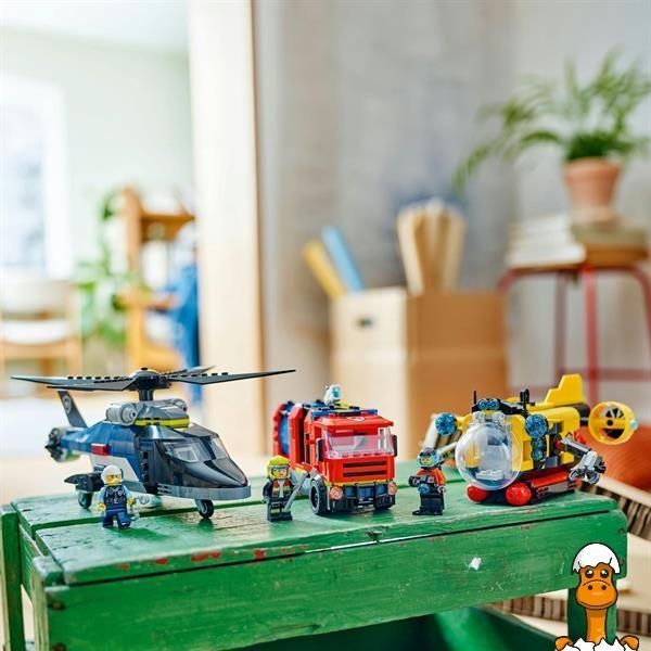 Мамалюк - Конструктор LEGO City Ремікс вертольотів пожежних машин і підводних човнів 874 деталі (60462) LEGO A4-60462