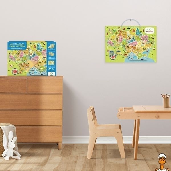 Мамалюк - Дитяча розвиваюча гра магнітна мапа України 30 елементів DoDo Toys DoDo Toys RT2-200268