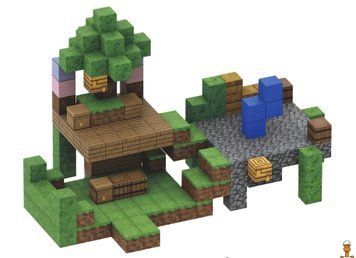 Мамалюк - Магнітний конструктор Майнкрафт Маленька будівля Юнтай з 216 блоків Mindcraft Mindcraft M5-MC-064