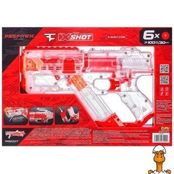 Мамалюк - Швидкострільний бластер X-Shot Chaos Faze Respawn 12 кульок (36499) X-Shot A4-36499