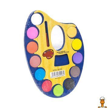 Мамалюк - Акварель суха 12 кольорів синя Bambi Bambi RT2-94283-BLUE