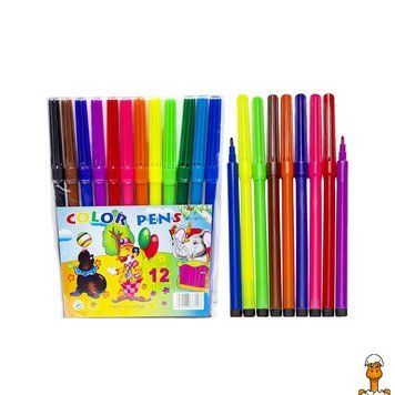 Мамалюк - Детские фломастеры Мультики 12 цветов COLOR-IT COLOR-IT RT2-1871-12
