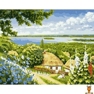 Мамалюк - Картина&nbsp;за&nbsp;номерами&nbsp;Сільський&nbsp;куточок&nbsp;&copy;Аlessandro Remi KHO6322 40х50 см Ідейка Идейка ідейка RT2-KHO6322
