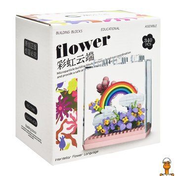 Мамалюк - Детский Конструктор Flower Language 7346 в колбе 340 деталей Bambi Bambi RT2-7346