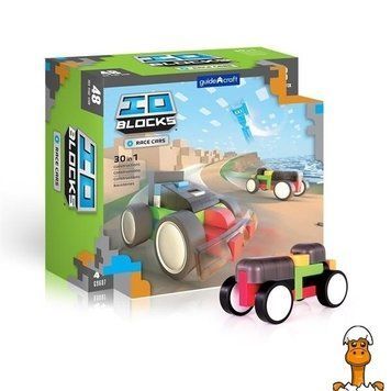Мамалюк - Конструктор Guidecraft IO Blocks Гоночные машины с дополненной 3d реальностью 48 деталей (G9607) Guidecraft A4-G9607