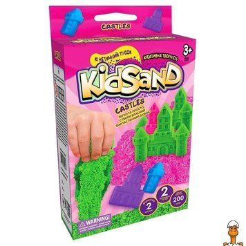 Мамалюк - Кінетичний пісок 200 г рожевий набір замків Danko Toys Danko Toys RT2-KS-05-01U