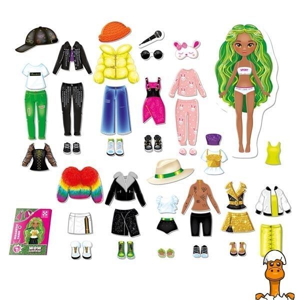 Мамалюк - Магнітна гра Vladi Toys Одягни співачку (VT3210-13) Vladi Toys A4-VT3210-13