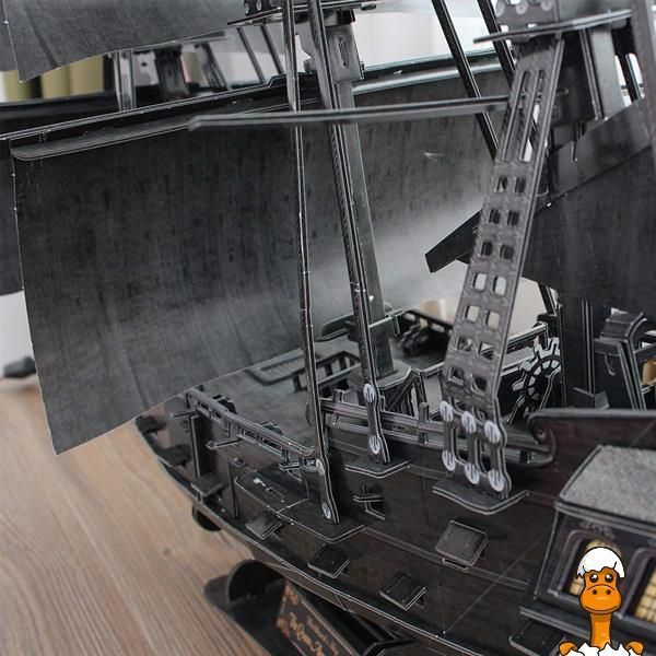 Мамалюк - 3D пазл CubicFun Корабль Черной Бороды Месть Королевы Анны большой (T4018h) Cubic Fun Cubic Fun A4-T4018H