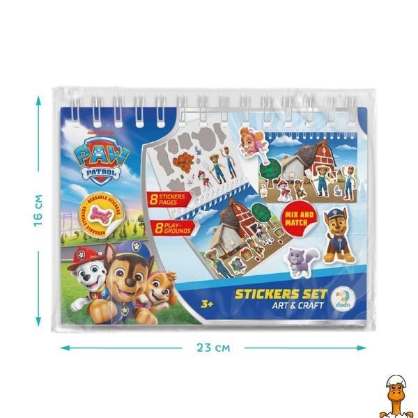 Мамалюк - Набор стикеров на пружине Paw Patrol 200750 8 листов многоразовых стикеров DoDo Toys DoDo Toys RT2-200750