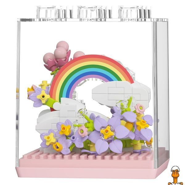 Мамалюк - Дитячий Конструктор Flower Language 7346 у колбі 340 деталей Bambi Bambi RT2-7346