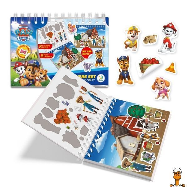 Мамалюк - Набор стикеров на пружине Paw Patrol 200750 8 листов многоразовых стикеров DoDo Toys DoDo Toys RT2-200750