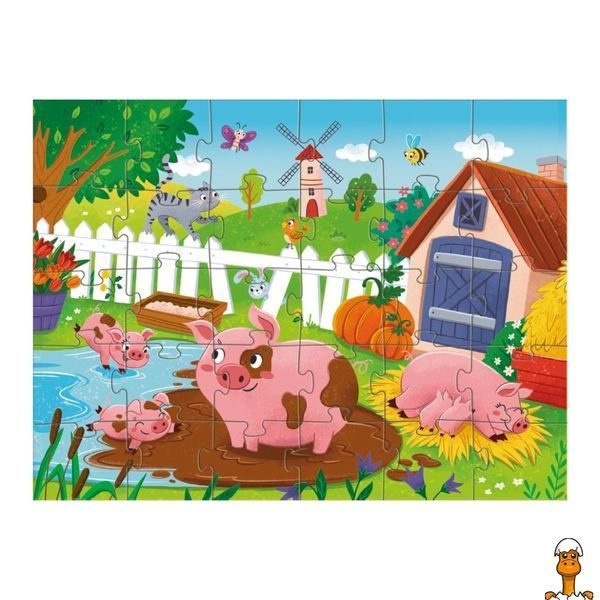 Мамалюк - Пазл дитячий Поросята біля ставка 30 елементів DoDo Toys DoDo Toys RT2-300682