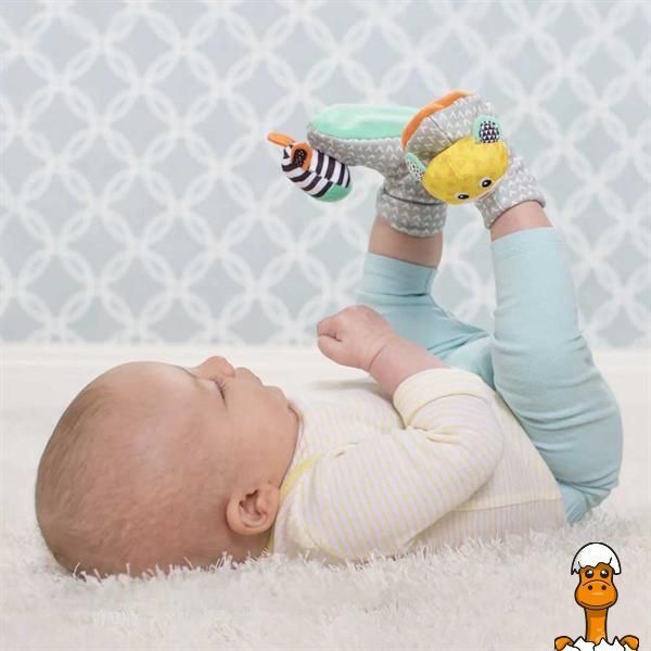 Мамалюк - Носки-погремушки Infantino Зебра и тигр (206893I) Infantino A4-206893I