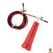 Скакалка скоростная MS 3765(Red) 290 см ручка пластик веревка резина+металл Bambi