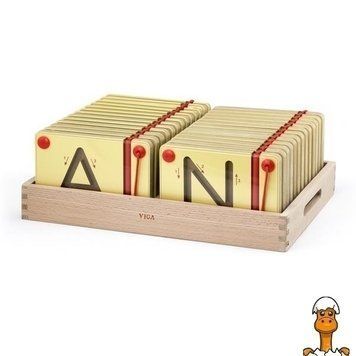 Мамалюк - Набір для навчання Viga Toys Вчимося писати англійські великі літери (50337) Viga Toys A4-50337