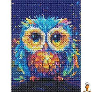 Мамалюк - Алмазная мозаика Цветная сова 30х40 см Brushme Brushme RT2-RDBS7016