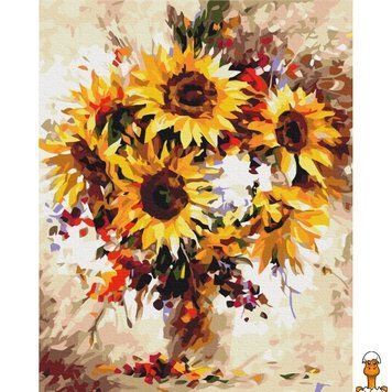 Мамалюк - Картина за номерами натюрморт з соняшниками 40x50 см Brushme Brushme RT2-BS51415