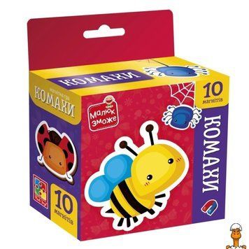 Мамалюк - Детский набор магнитов Насекомые 10 штук Vladi Toys Vladi Toys RT2-VT3106-32
