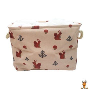 Мамалюк - Дитяча хлопкова корзина 35х25х26 см Bambi Bambi RT2-CLR619-PINK
