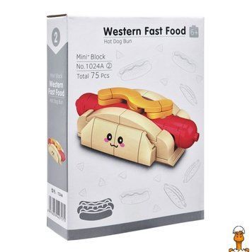 Мамалюк - Конструктор детский Western fast food: Hot Dog Bun 1024A-2 пластик 75 деталей Bambi Bambi RT2-1024A-2