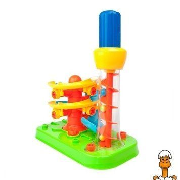 Мамалюк - Набор для сборки Edu-Toys Горка-спираль с инструментами 55 деталей (JS022) Edu-Toys A4-JS022