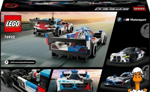 Мамалюк - Конструктор LEGO Speed Champions Гоночные автомобили BMW M4 GT3 и BMW M Hybrid V8 676 деталей (76922) LEGO A4-76922