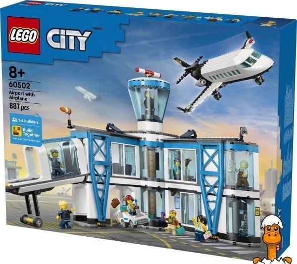 Мамалюк - Конструктор LEGO City Аэропорт с самолетом 887 Деталей ( 60502 ) LEGO A4-60502