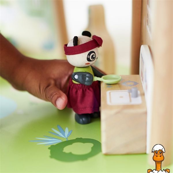 Мамалюк - Игровой набор Hape Бамбуковый домик панд (E3413) Hape A4-E3413