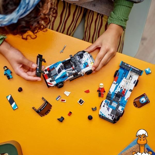 Мамалюк - Конструктор LEGO Speed Champions Гоночные автомобили BMW M4 GT3 и BMW M Hybrid V8 676 деталей (76922) LEGO A4-76922