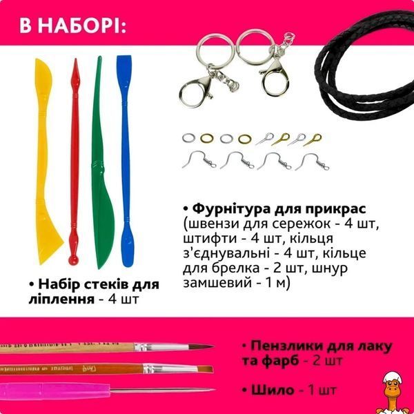Мамалюк - Детский набор для создания украшений из полимерной глины Бабочка Alexes Alexes RT2-PG-003A