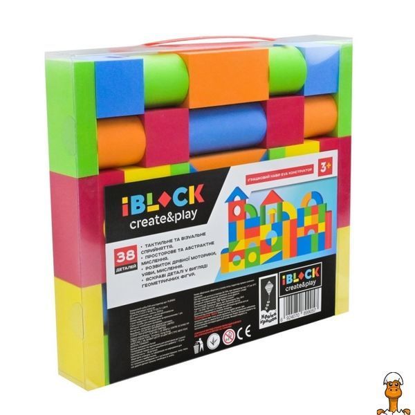 Мамалюк - Конструктор детский 38 деталей IBLOCK IBLOCK RT2-PL89905