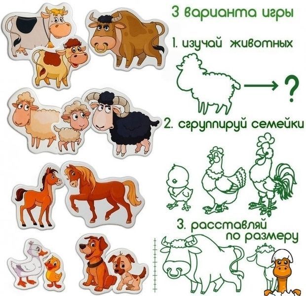 Мамалюк - Дитячий набір магнітів Ферма сімейка Magdum Magdum RT2-ML4031-21-EN