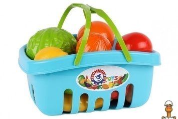 Мамалюк - Детский игровой набор продуктов в корзинке голубой Технок Технок RT2-5354TXK-BLUE