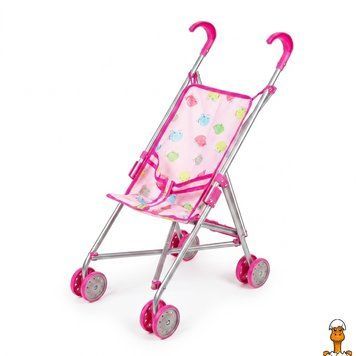 Мамалюк - Коляска для кукол Цветные киты 9302 W-23 тросточка Bambi Bambi RT2-9302-W-23