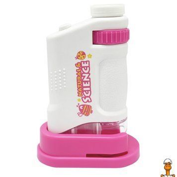 Мамалюк - Детский микроскоп щипцы и стекло в комплекте YG Toys YG Toys RT2-3108B-PINK