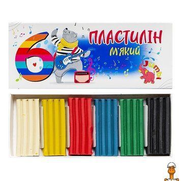 Мамалюк - Набор для творчества пластилин 6 цветов 108 грамм Jumbi Jumbi RT2-КТ-230601
