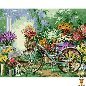 Мамалюк - Картина за номерами Велосипед в квітах 40x50 см Art Craft Art Craft RT2-12501-AC
