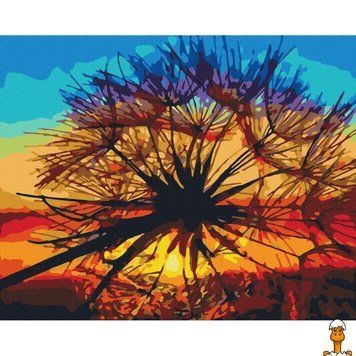 Мамалюк - Картина за номерами Кульбабка на заході літа BS35667 40x50 см Brushme Brushme RT2-BS35667