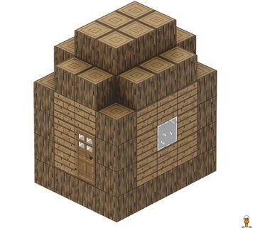 Мамалюк - Магнітний конструктор Майнкрафт Дім 2 з 84 блоків Mindcraft Mindcraft M5-MC-019