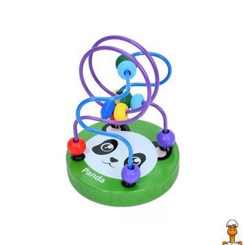 Мамалюк - Дерев'яна іграшка лабіринт на дроті зелений 11 см Limo Toy Limo Toy RT2-MD-0810-GREEN-1