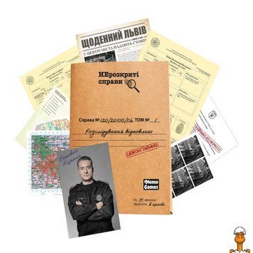 Мамалюк - Настольная игра Нераскрытые дела 50 документов следствия Memo Games Memo Games RT2-0019MG