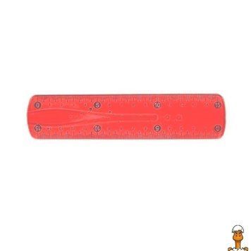 Мамалюк - Лінійка неломайка 0015(Pink) 15 см Червоний Bambi Bambi RT2-0015-RED