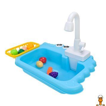 Мамалюк - Детский игровой набор кухонная мойка с продуктами синий Bambi Bambi RT2-PL-524-301-BLUE