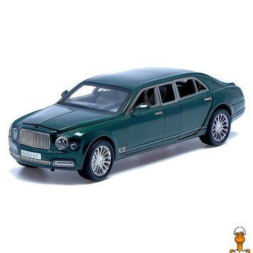 Мамалюк - Дитяча металева машинка Bentley Mulsanne АВТОПРОМ 7694 на батарейках автопром RT2-7694-GREEN