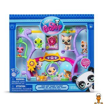 Мамалюк - Ігровий набір Шоу Талантів сцена 2 фігурки аксесуари Littlest Pet Shop Littlest Pet Shop RT2-00558