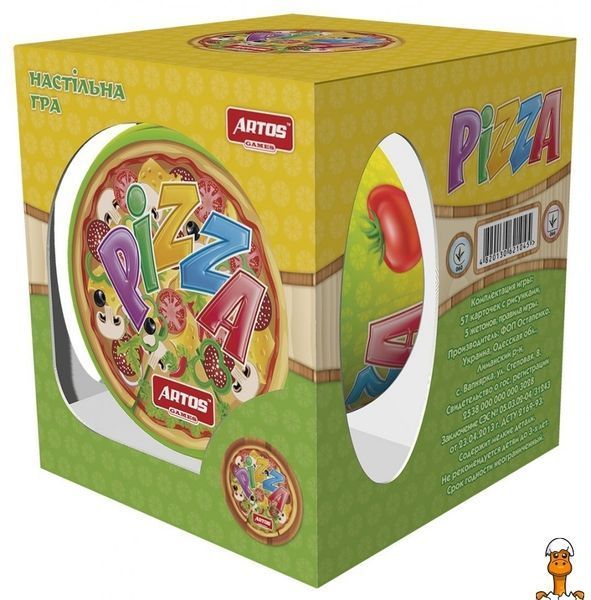 Мамалюк - Настольная игра Пицца 70 круглых карточек Artos Games Artos Games RT2-1045
