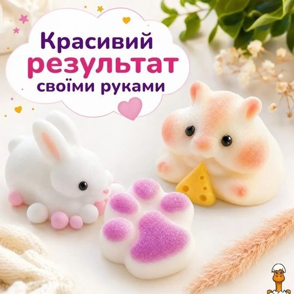 Мамалюк - Набір для виготовлення антистресів сквишів Хом'як Кролик Лапка Alexes Alexes RT2-SL-002