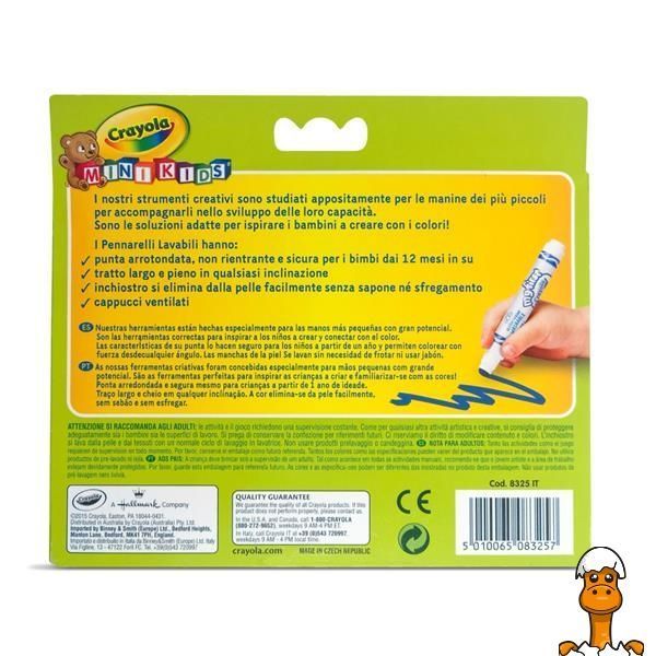 Мамалюк - Набор фломастеров Crayola Mini Kids 12 цветов (8325) Crayola A4-8325