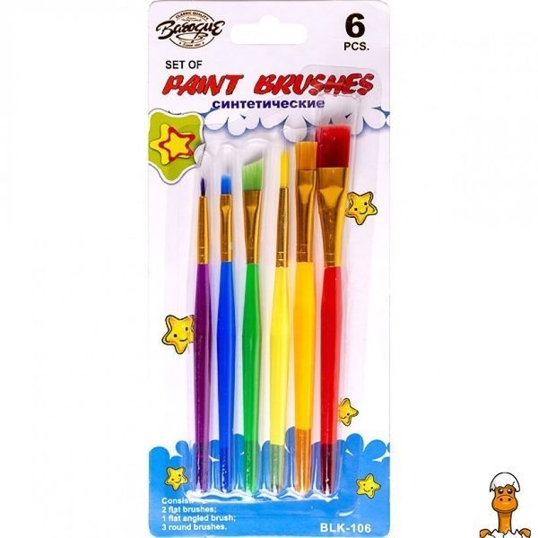 Мамалюк - Набор кистей художественных 6 штук COLOR-IT COLOR-IT RT2-BLK-106-24-3